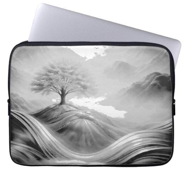 Tree of Serenity, a breathtaking fusion of nature. Laptop Fodral (Framsidan)