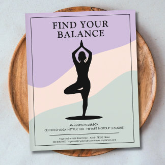 Tree Pose - Clean Yoga Instructor Flygblad