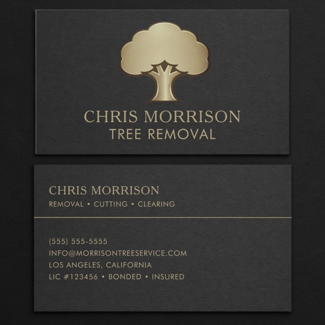 Tree Removal Business Card Visitkort (Skapare uppladdad)