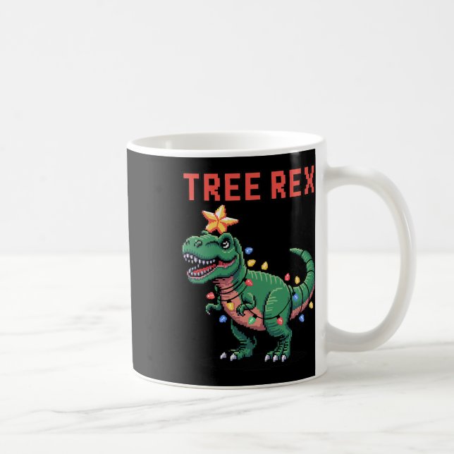 Tree Rex Fula jultröja Dinosaurie  Kaffemugg (Höger)