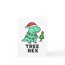 Tree Rex - Roligt julkort