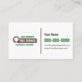 Tree Service Business Card Visitkort
