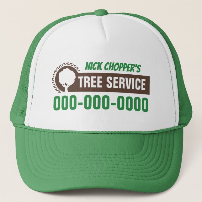 Tree Service Trucker Hat Keps (Framsida)
