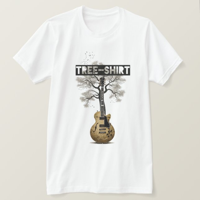 Tree-Shirt (Loving Nature and music) T Shirt (Design framsida)