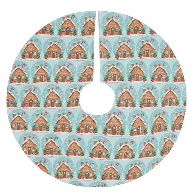 Tree Skirt Julgransmatta Borstad Polyester (Framsidan)