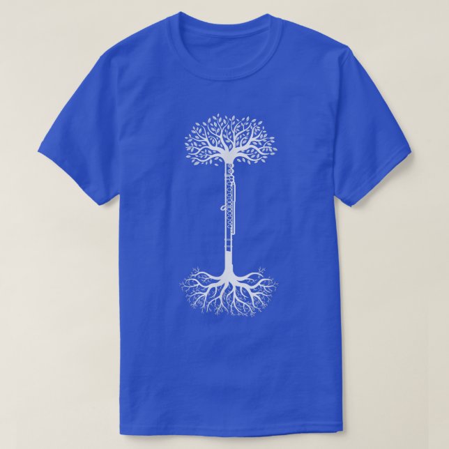 Tree Transverse Flute Music 3047 T Shirt (Design framsida)