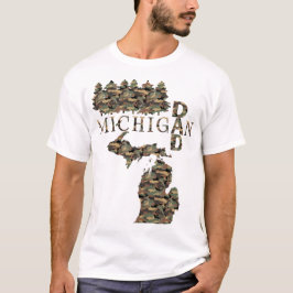 Treebark Michigan Pappa | Fars dag Gift T Shirt