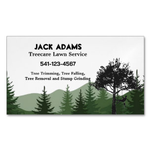 Treecare Gräsmatta Service Affärskort Magnet