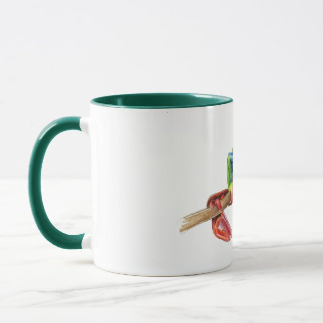 Treefrog träd grog söt illustration av djuret mugg (Vänster)