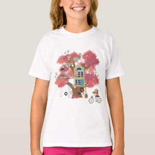 Treehouse Collection Flickor Ruffle T-Shirt