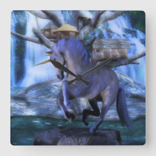 Treehouse Fyrkantig Klocka