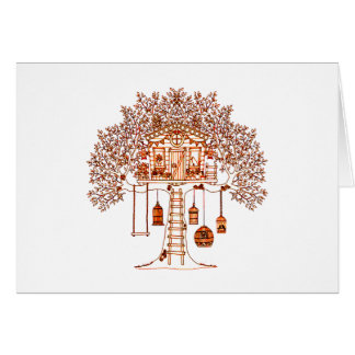 Treehouse Hälsningskort