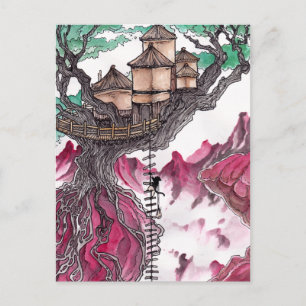 Treehouse Vykort
