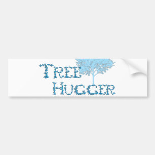 TreeHugger med träd Bildekal