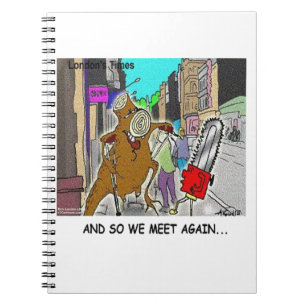 Treehugger Rick London Tecknad Funny Gifts Anteckningsbok Med Spiral