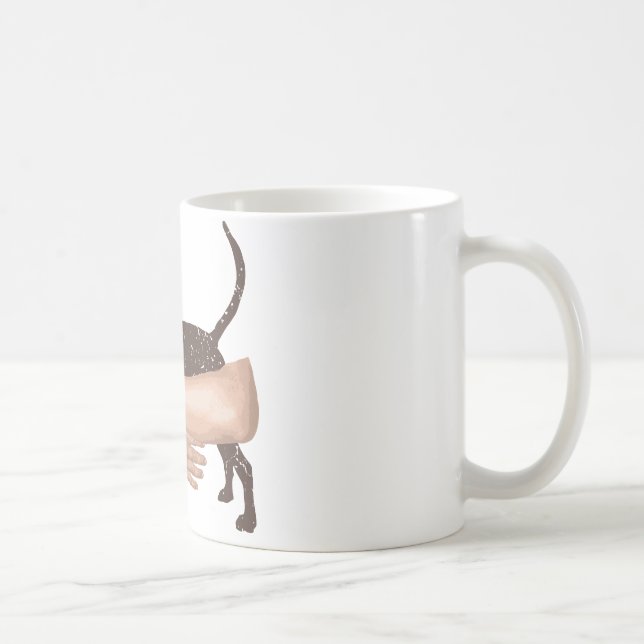 Treeing fotgängareCoonhound Kaffemugg (Höger)