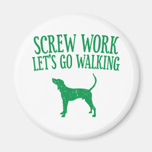Treeing fotgängareCoonhound Magnet