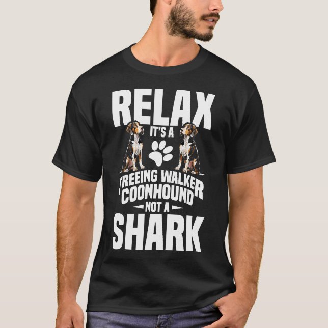 Treeing Walker Coonhound Ägare Valp Slappna av Det T Shirt (Framsida)