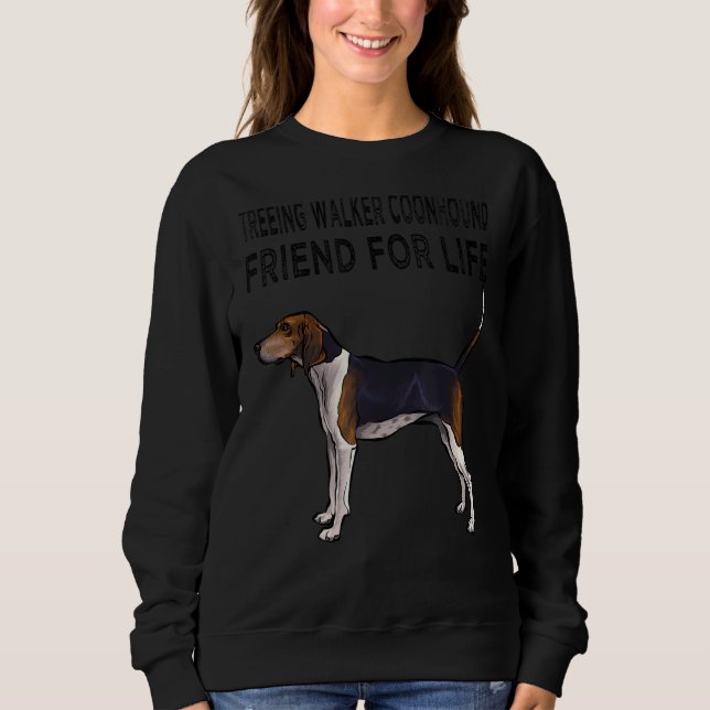 Treeing Walker Coonhound Friend for Life Hund Frie T Shirt (Framsida)