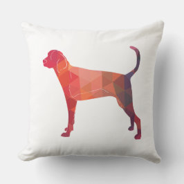 Treeing Walker Coonhound Geometric Silhouette Kudde