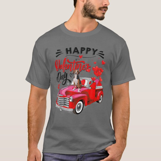 Treeing Walker Coonhound Glad Valentine Day Cla T Shirt (Framsida)