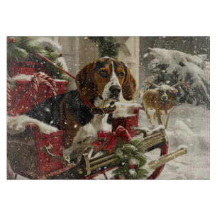 Treeing Walker Coonhound Hund jul Festive