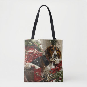 Treeing Walker Coonhound Hund jul Festive Tygkasse