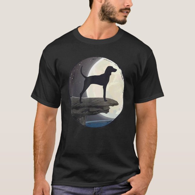 Treeing Walker Coonhound Hund Retro 13 T Shirt (Framsida)