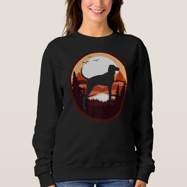 Treeing Walker Coonhound Hund Retro 2 T Shirt (Framsida)