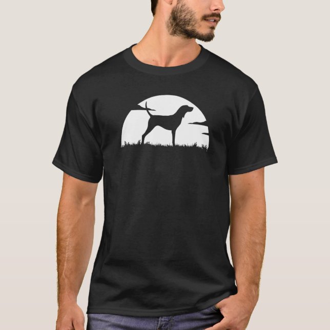 Treeing Walker Coonhound Hund Retro  9 T Shirt (Framsida)