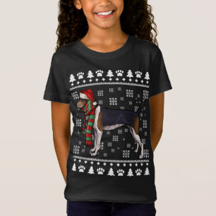 Treeing Walker Coonhound Hund Santa Hat Julafton U T Shirt