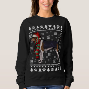 Treeing Walker Coonhound Hund Santa Hat Julafton U T Shirt