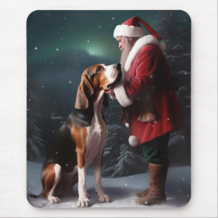 Treeing Walker Coonhound Jultomten jul Musmatta