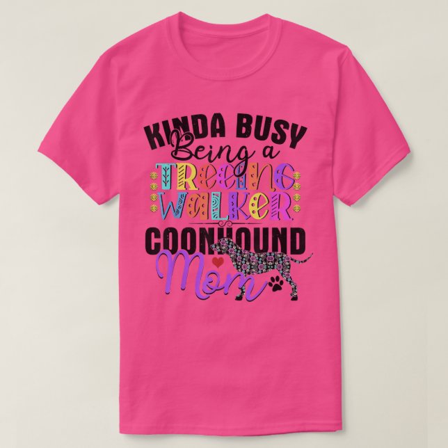 Treeing Walker Coonhound Mamma Walker Coonhound Lo T Shirt (Design framsida)