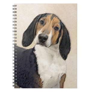 Treeing Walker Coonhound Painting - Original Art Anteckningsbok