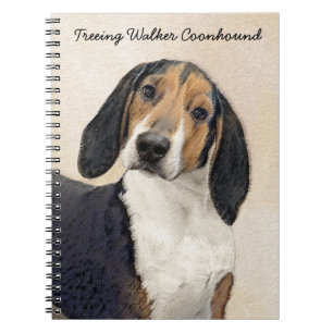 Treeing Walker Coonhound Painting - Original Art Anteckningsbok
