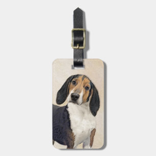 Treeing Walker Coonhound Painting - Original Art Bagagebricka