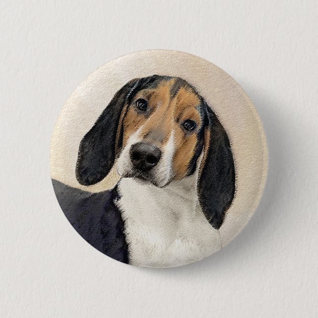 Treeing Walker Coonhound Painting - Original Art Knapp (Framsida)