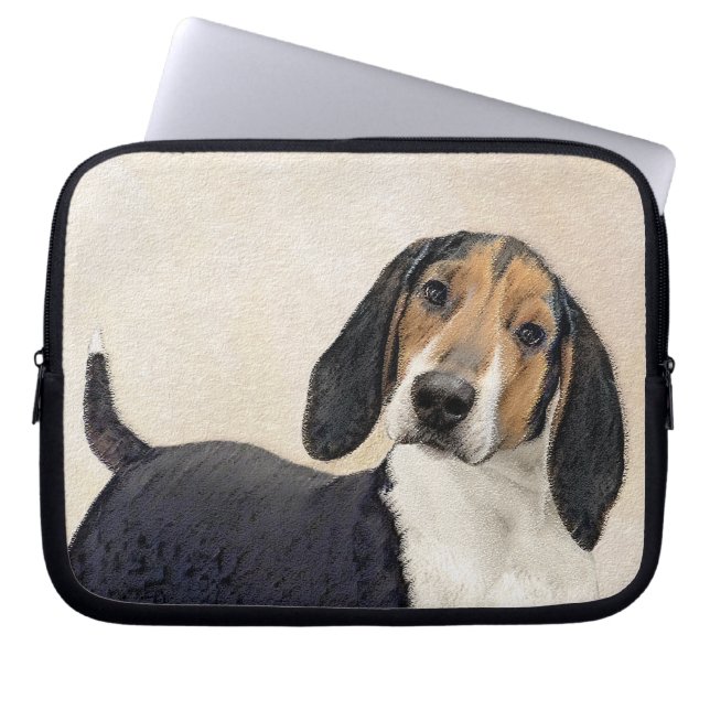 Treeing Walker Coonhound Painting - Original Art Laptop Fodral (Framsidan)