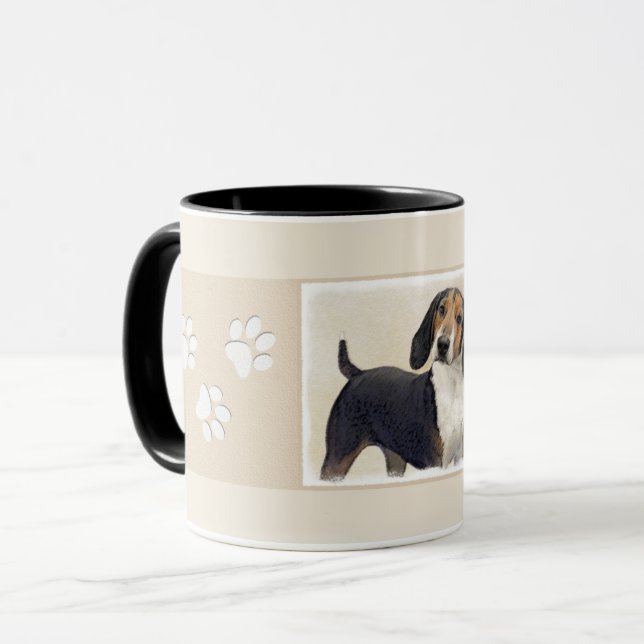 Treeing Walker Coonhound Painting - Original Art Mugg (Framsida vänster)
