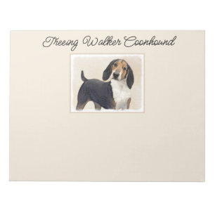 Treeing Walker Coonhound Painting - Original Art N Anteckningsblock