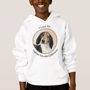 Treeing Walker Coonhound Painting - Original Art T Shirt