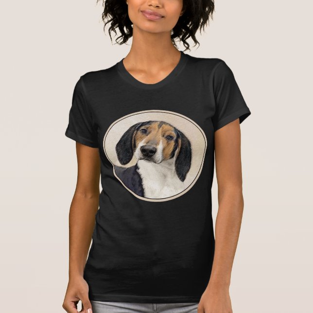 Treeing Walker Coonhound Painting - Original Art T Shirt (Framsida)