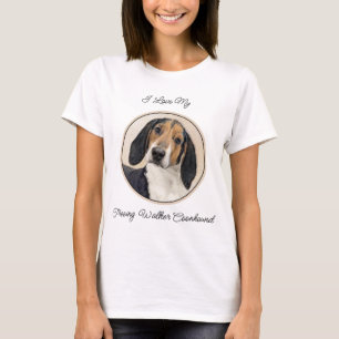 Treeing Walker Coonhound Painting - Original Art T Shirt