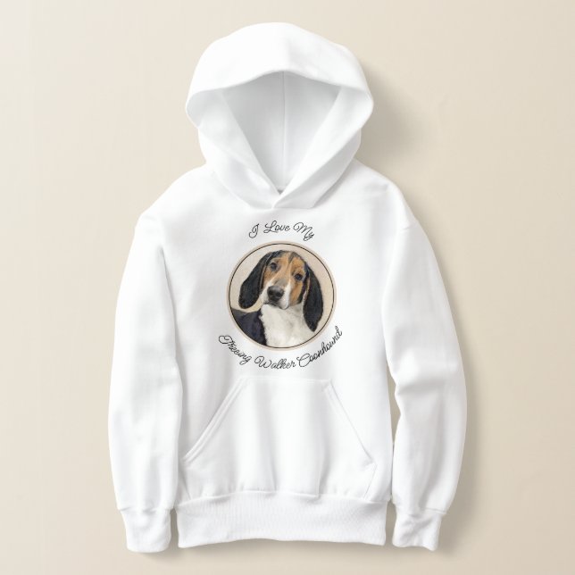 Treeing Walker Coonhound Painting - Original Art T Shirt (Laydown)