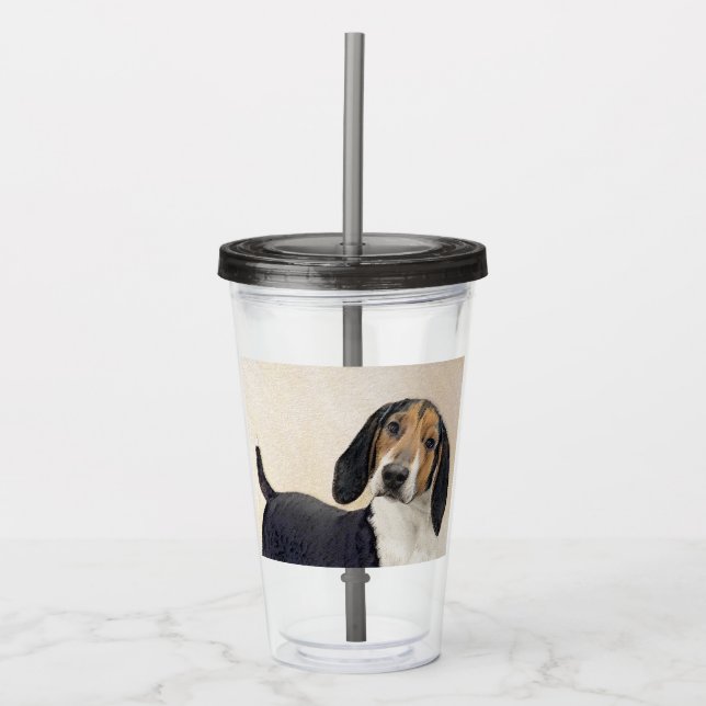 Treeing Walker Coonhound Painting - Original Art Take Away Mugg (Framsida)