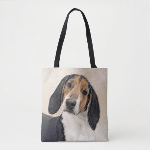 Treeing Walker Coonhound Painting - Original Art Tygkasse