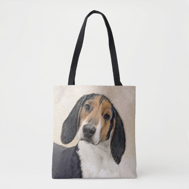 Treeing Walker Coonhound Painting - Original Art Tygkasse (Framsida)