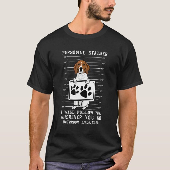 Treeing Walker Coonhound Personlig Förföljare T Shirt (Framsida)