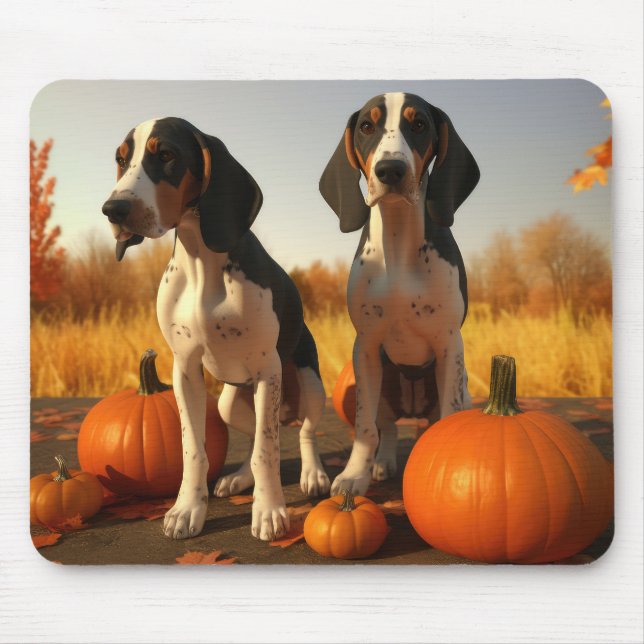 Treeing Walker Coonhound Puppy Autumn Pumpkin Musmatta (Framsidan)